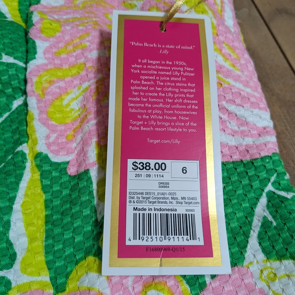 NWT! Lilly Pulitzer Target Flamingo Fan Dance Shift Dress Size 6 - Picture 4 of 15